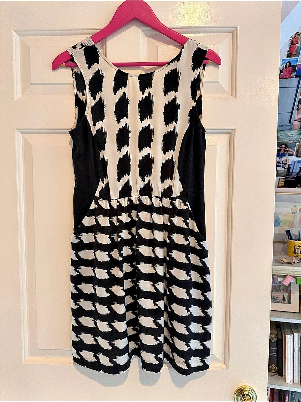 Vintage indie sleaze style Abstract Print Mini Dress with deep back